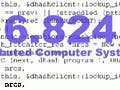 6.824 Course logo showing programming code below the course name.