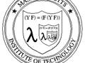 A circular seal with Massachusetts Institute of Technology wrapping around a shield with an infinitely nested function.