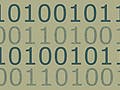 A graphic of ones and zeros.