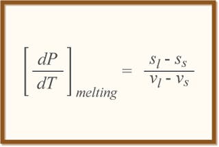 The Claussius-Clapeyron relation.