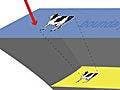 Illustration of how cows at different distances in the bulk correspond to cows of different sizes at a boundary with illustrative text