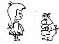 A little girl and a bear with text, 'This is Mama Bear; this is Goldilocks. Is Mama Bear touching her?'