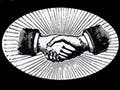 A black and white graphic that reads, "Hire ourselves! Worker-owned cooperatives."