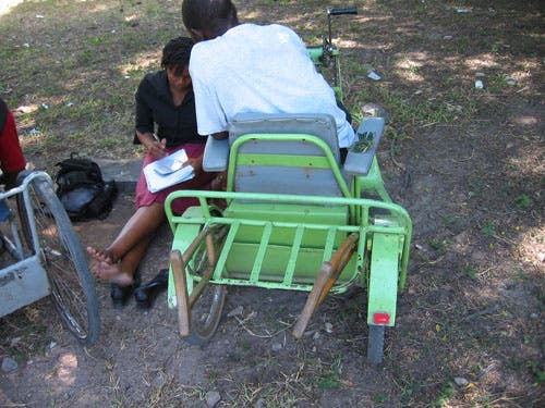 Photo of trike in use.