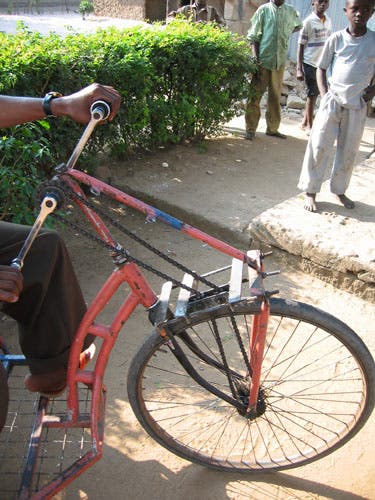 Photo of trike front end.