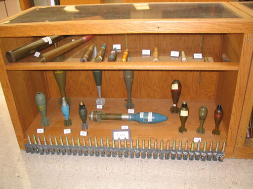 Unexploded ordinance (UXO). 