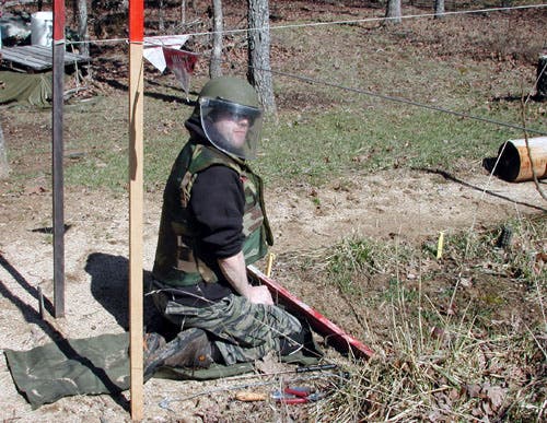 Demining gear. 