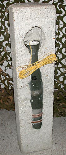 Cement block IED. 