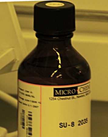 Brown bottle of SU-8 (2035).