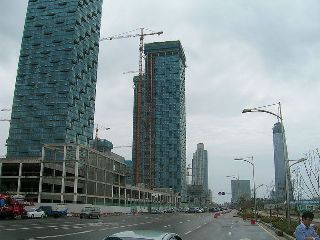 Songdo City under construction.