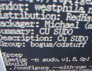A close-up photo of text on a screen.
